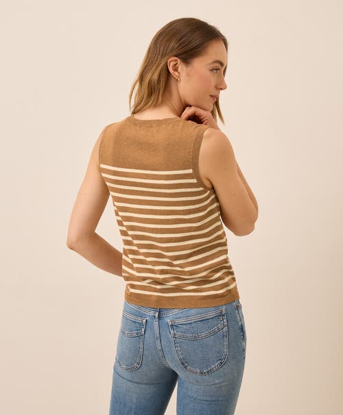Pact Organic Classic Fine Knit Shell In Brown