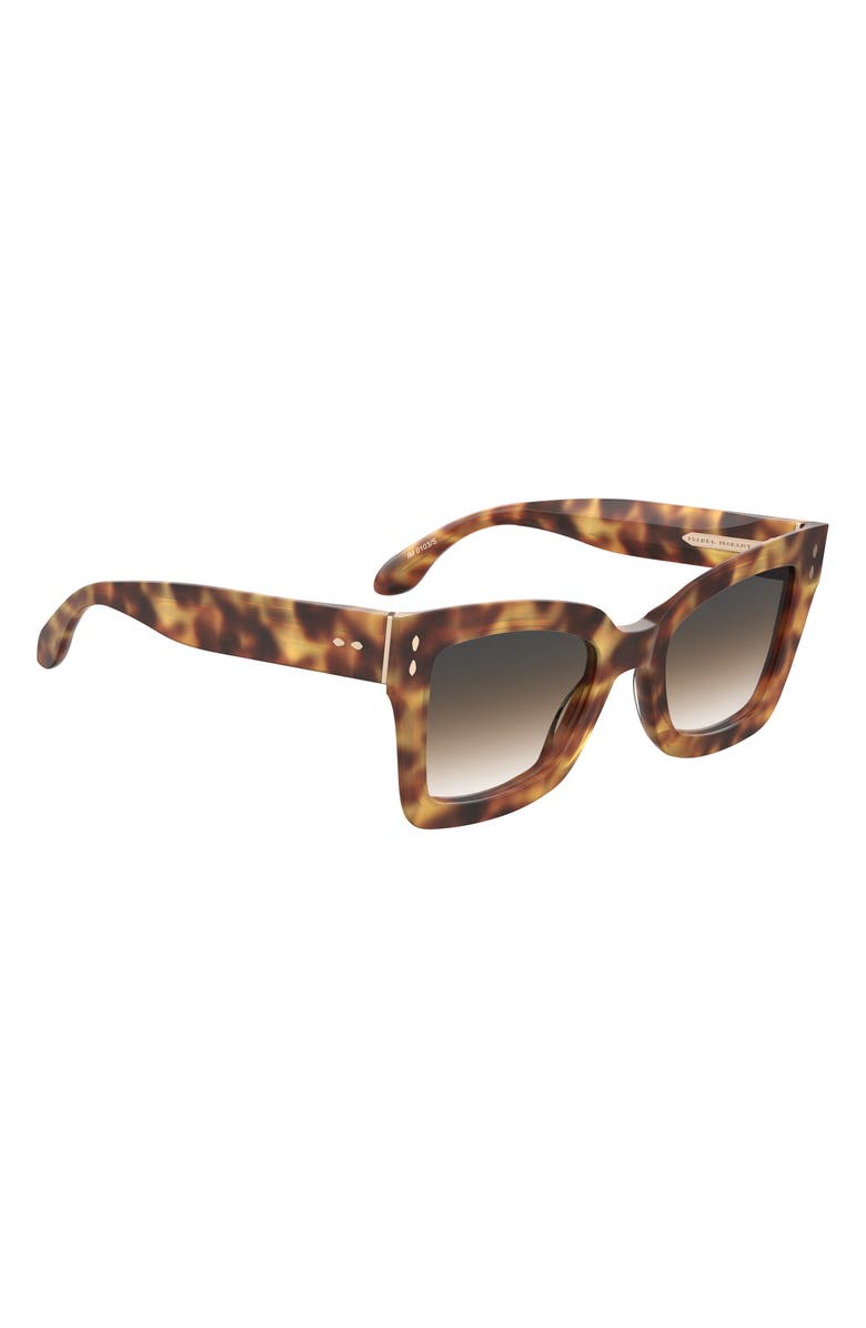 Isabel Marant 52mm Cat Eye Sunglasses, Alternate, color, Havana Honey