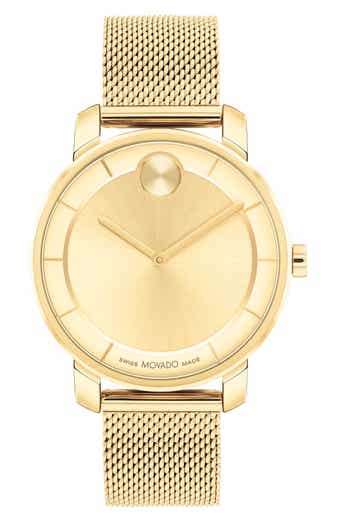 Movado Bold Access Museum Dot Mesh Strap Watch, 34mm