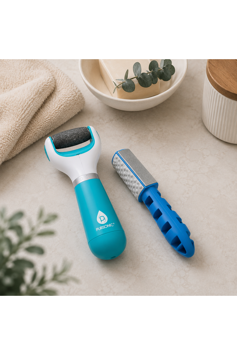 Battery & 3-in-1 Callus Remover Set, Alternate, color, Blue