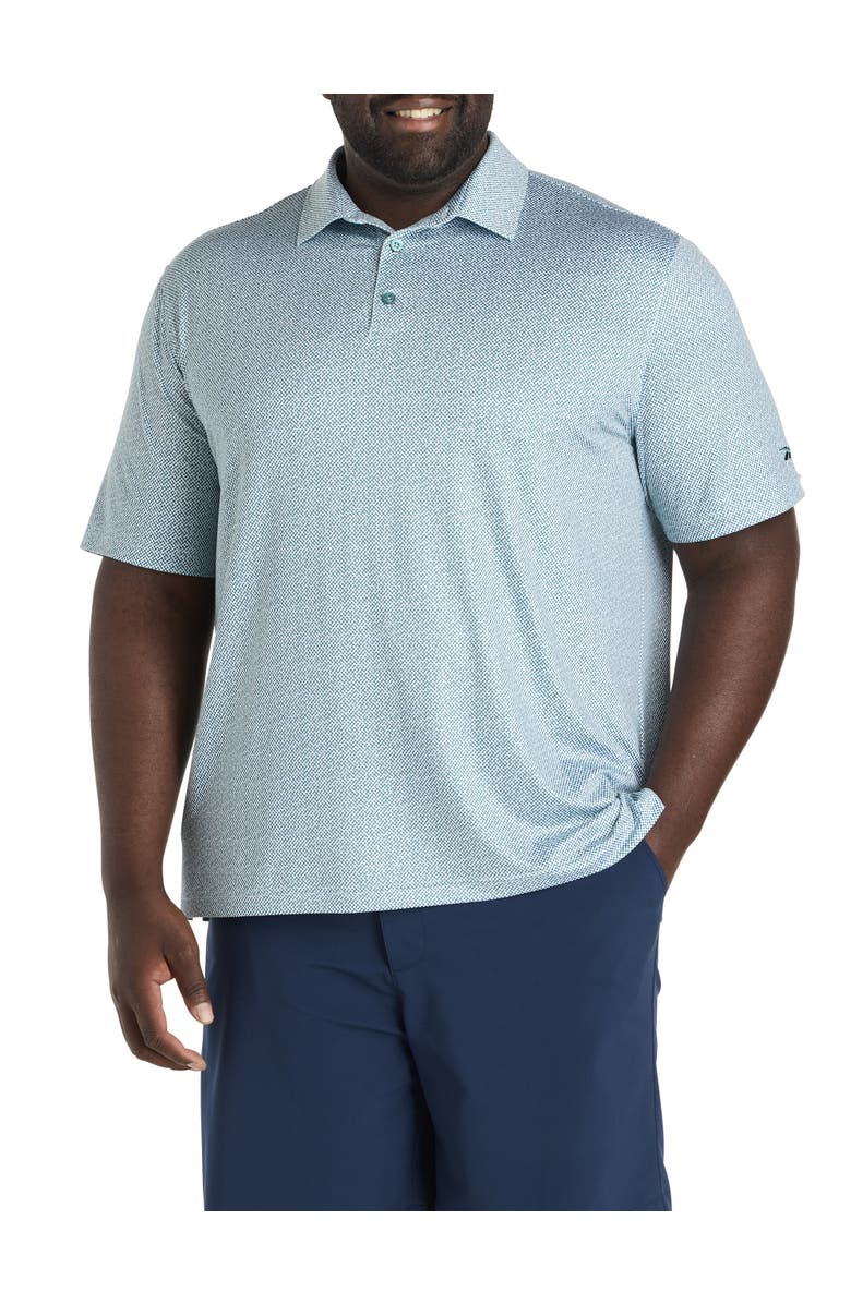 Reebok Big & Tall Connect The Dot Performance Polo Shirt, Main, color, Retro Teal