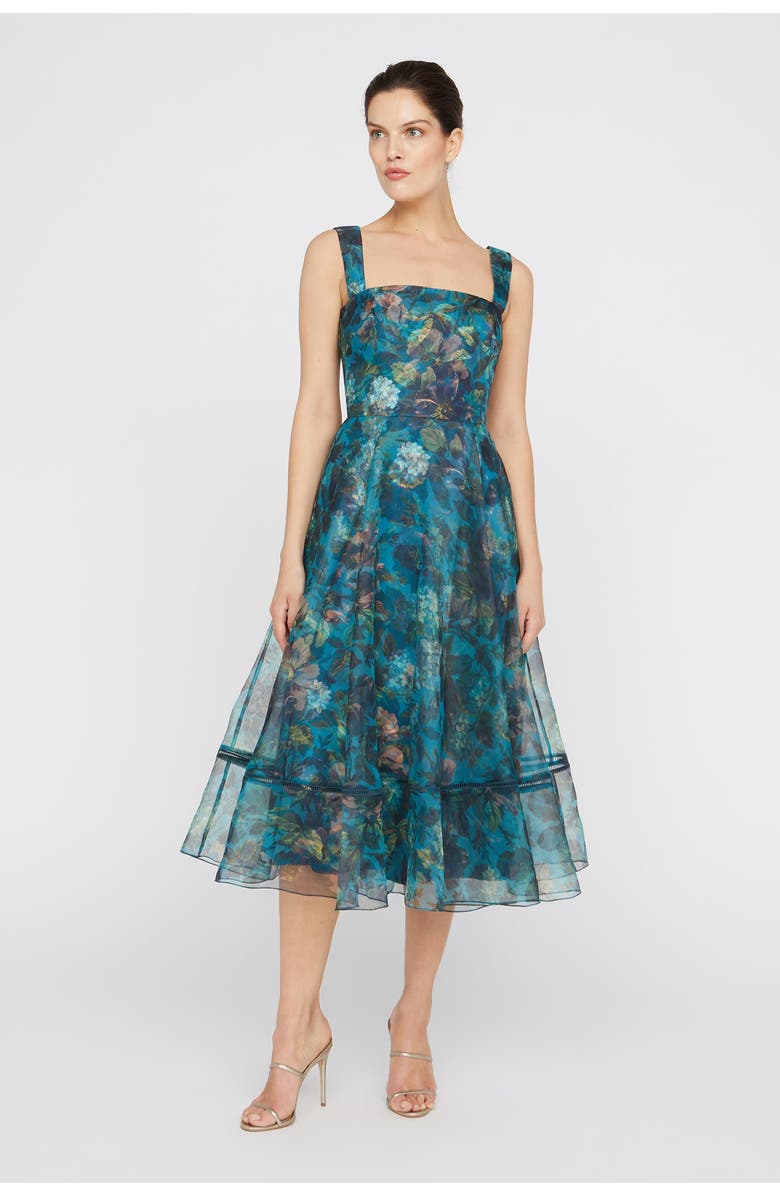 Theia Anissa Square Neck Dress, Alternate, color, 