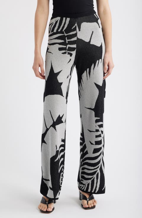 Hunter Palm Tree Wide Leg Pants