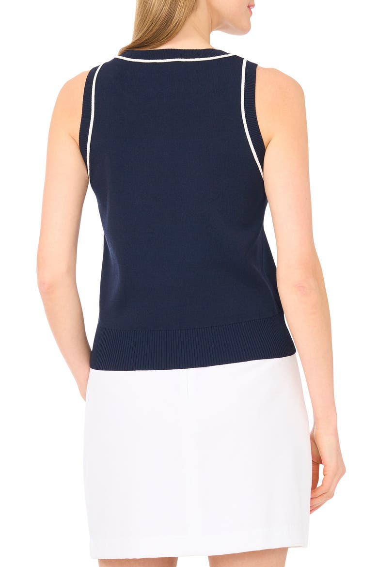 Stripe Trim Sweater Tank, Alternate, color, CLASSIC NAVY