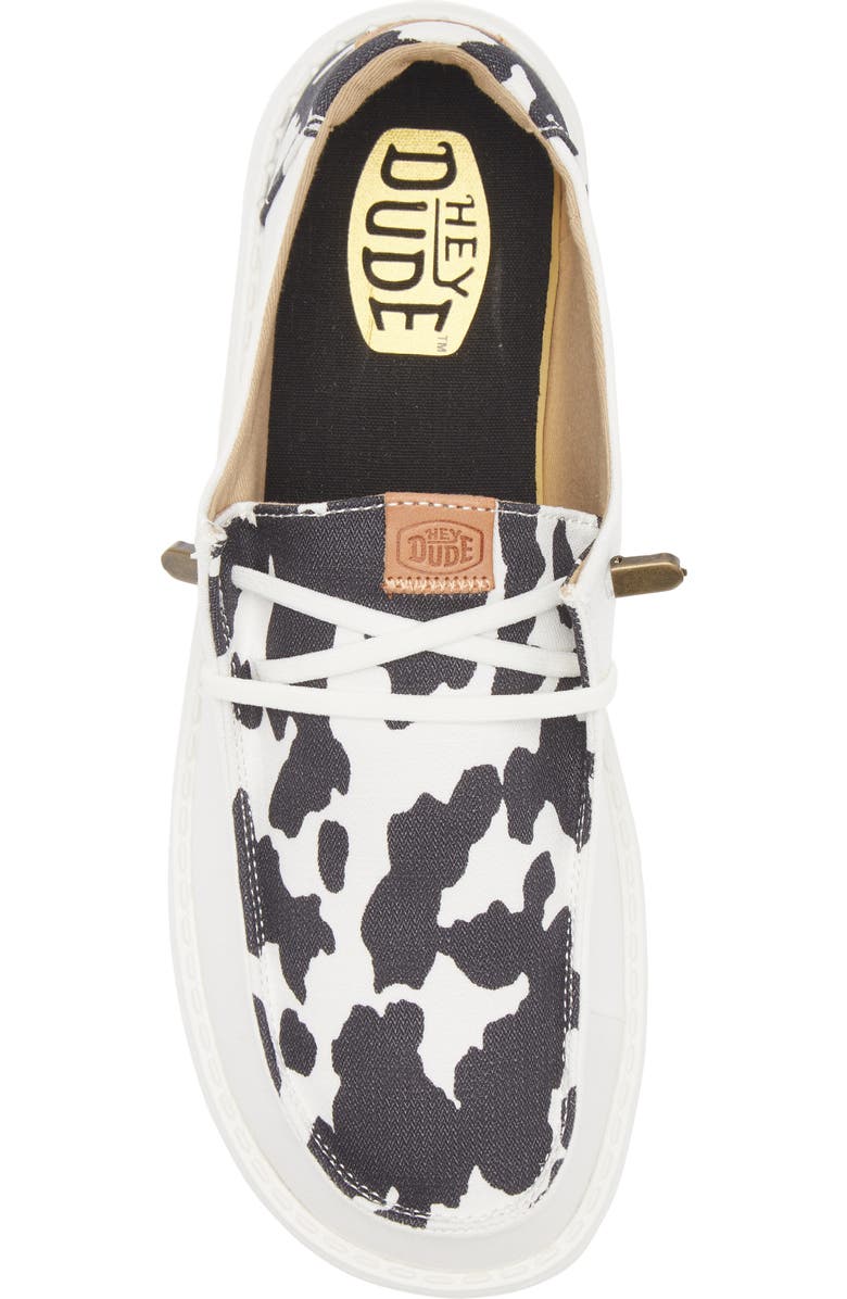 Hey Dude Wendy Animal Print Slip-On Moc Toe Shoe, Alternate, color,