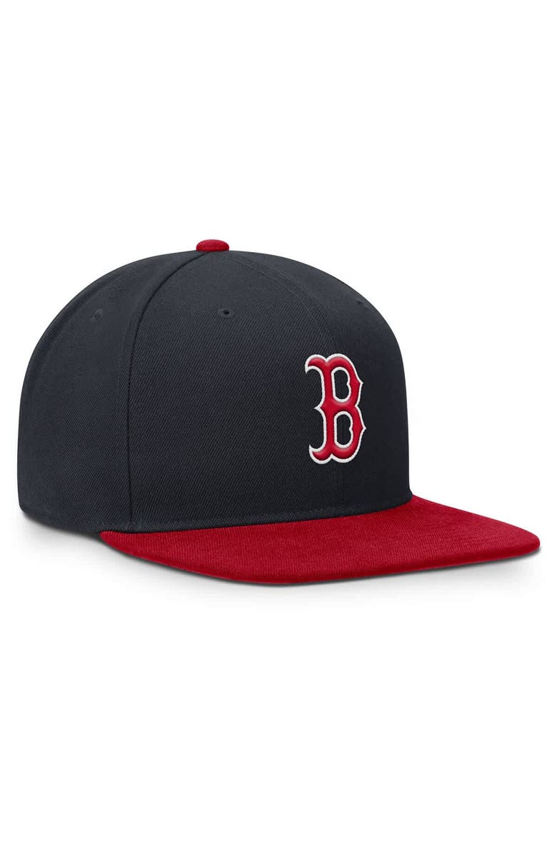 Nike Men's Nike Navy/Red Boston Red Sox Primetime Pro Dri-FIT Snapback Hat, Alternate, color, Navy