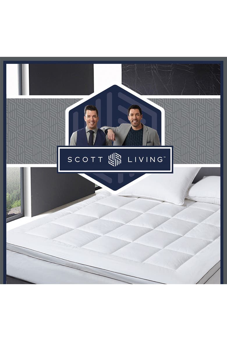 BLUE RIDGE HOME FASHIONS Scott Living 225-Thread Count Mattress Topper ...