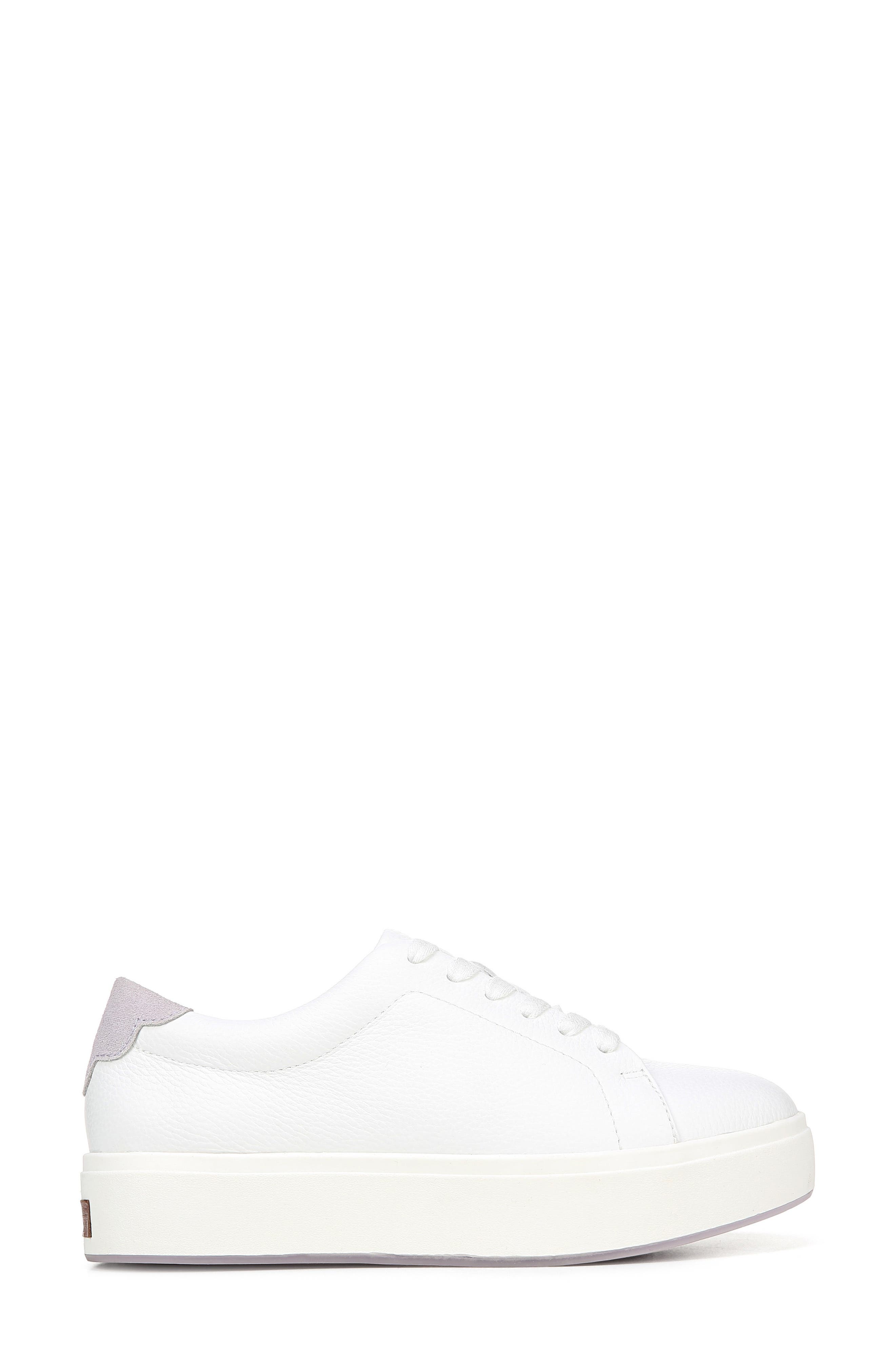 Abbot Luxe Platform Sneaker, Alternate, color, WHITE LEATHER