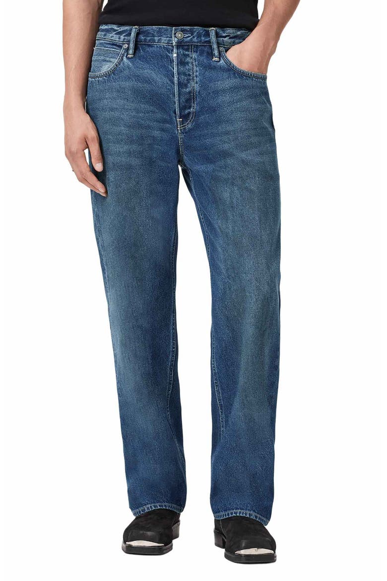Mullen Straight Leg Jeans, Main, color, WORN INDIGO BLUE