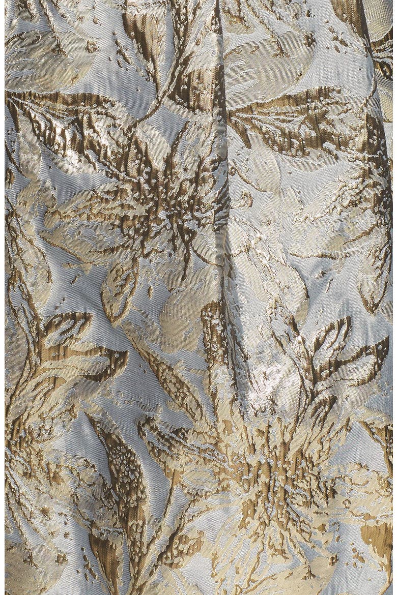 Brocade Fit & Flare Dress, Alternate, color, PRINT