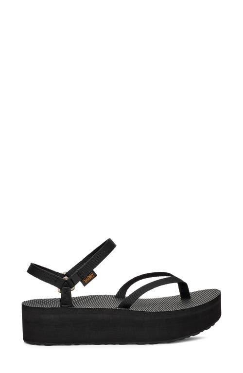 Shop Teva Slim Flatform Sandal In Black
