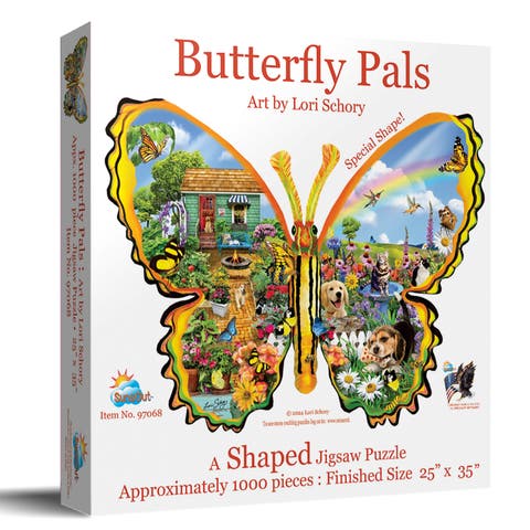Butterfly Pals 1000 piece Jigsaw Puzzle for Adults Special Shape