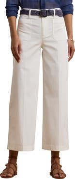 Lauren Ralph Lauren Stretch Cotton Twill Crop Pants