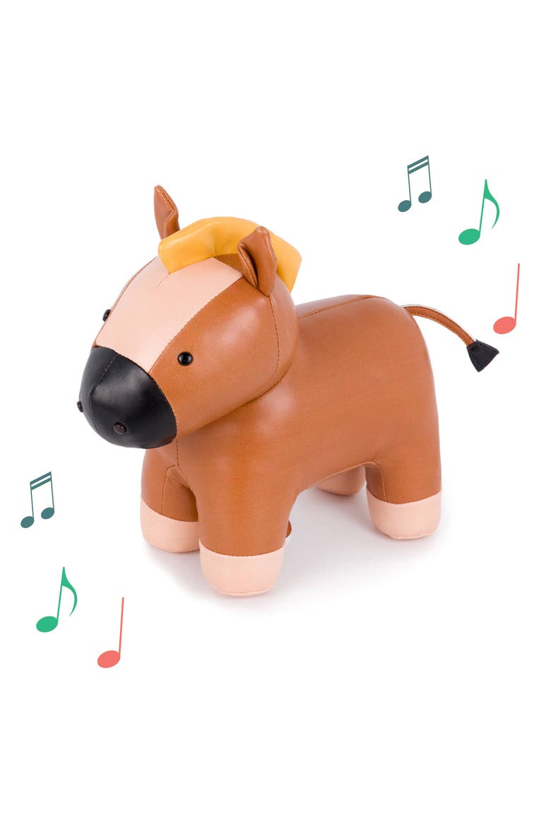 Musical Animals - Horse, Plush Baby Music Box, Nursery Toy, Main, color, Brown