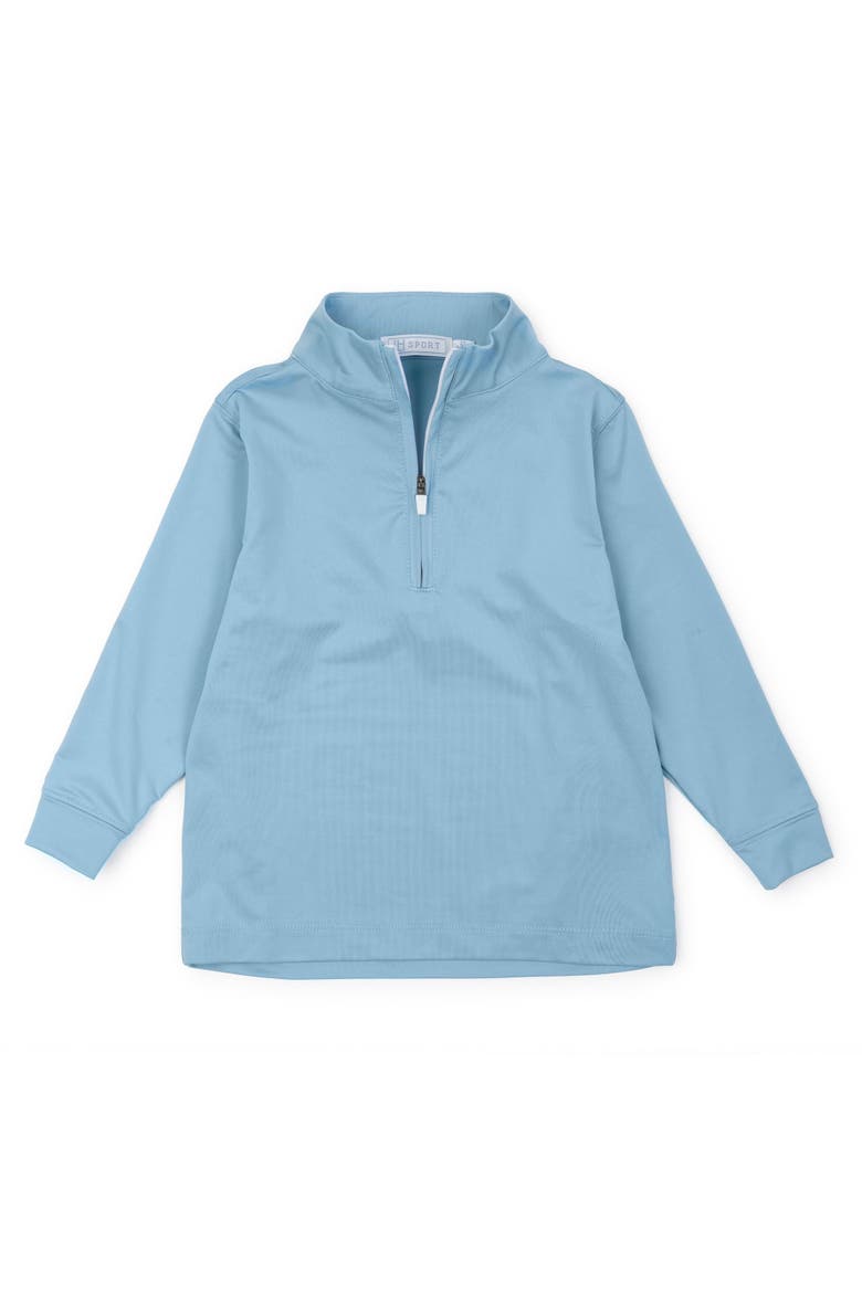 Sam Quarter Zip Pullover by LH Sport, Main, color, Bluestone