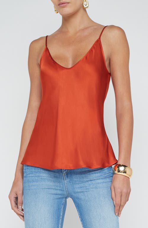 Shop L Agence L'agence Lexi Silk Camisole In Clay