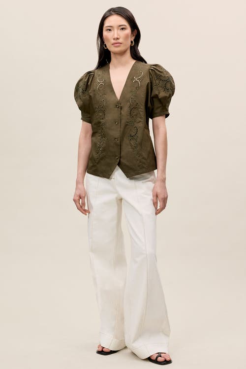 REBECCA TAYLOR REBECCA TAYLOR RAQUEL TWILL SHIRT