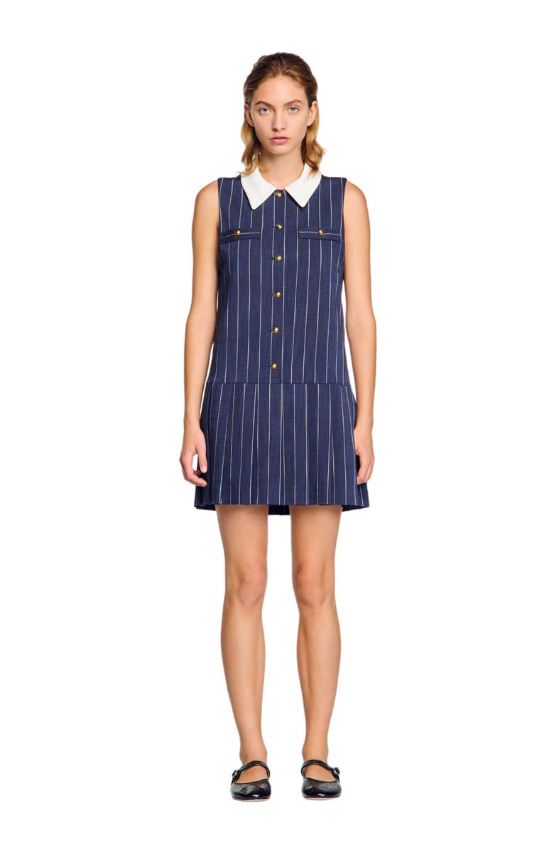 SANDRO Mini striped dress, Alternate, color,