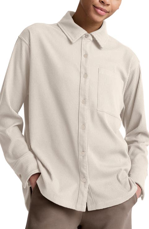 Breathe Easy Corduroy Button-Up Shirt