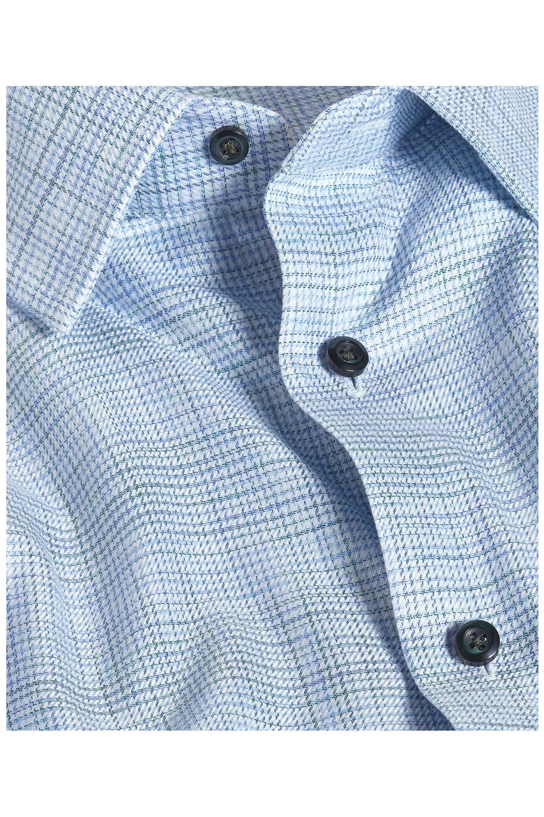Regular Fit Check Dress Shirt, Alternate, color, BLUE/ GREEN