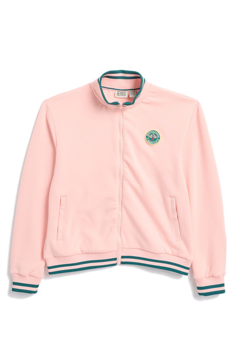 Scotch & Soda Kids' Tennis Group Track Jacket, Main, color, 