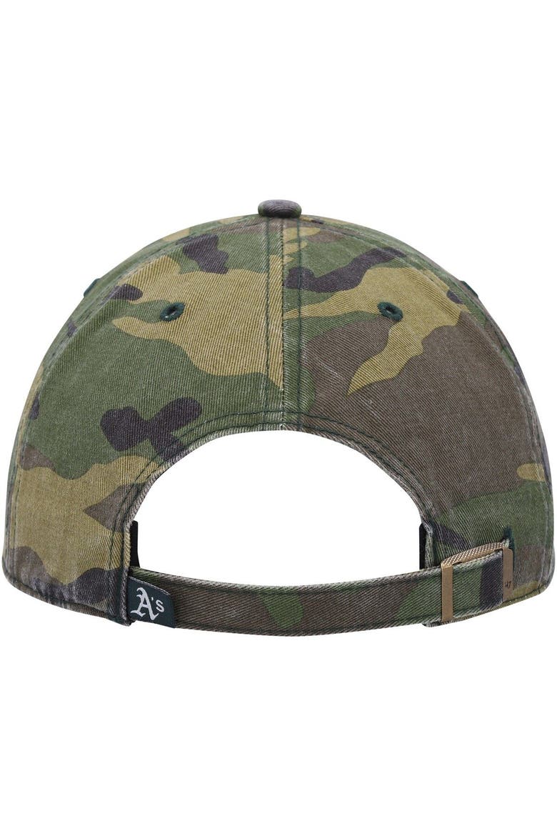 Men's '47 Camo Oakland Athletics Team Clean Up Adjustable Hat, Alternate, color, Camo