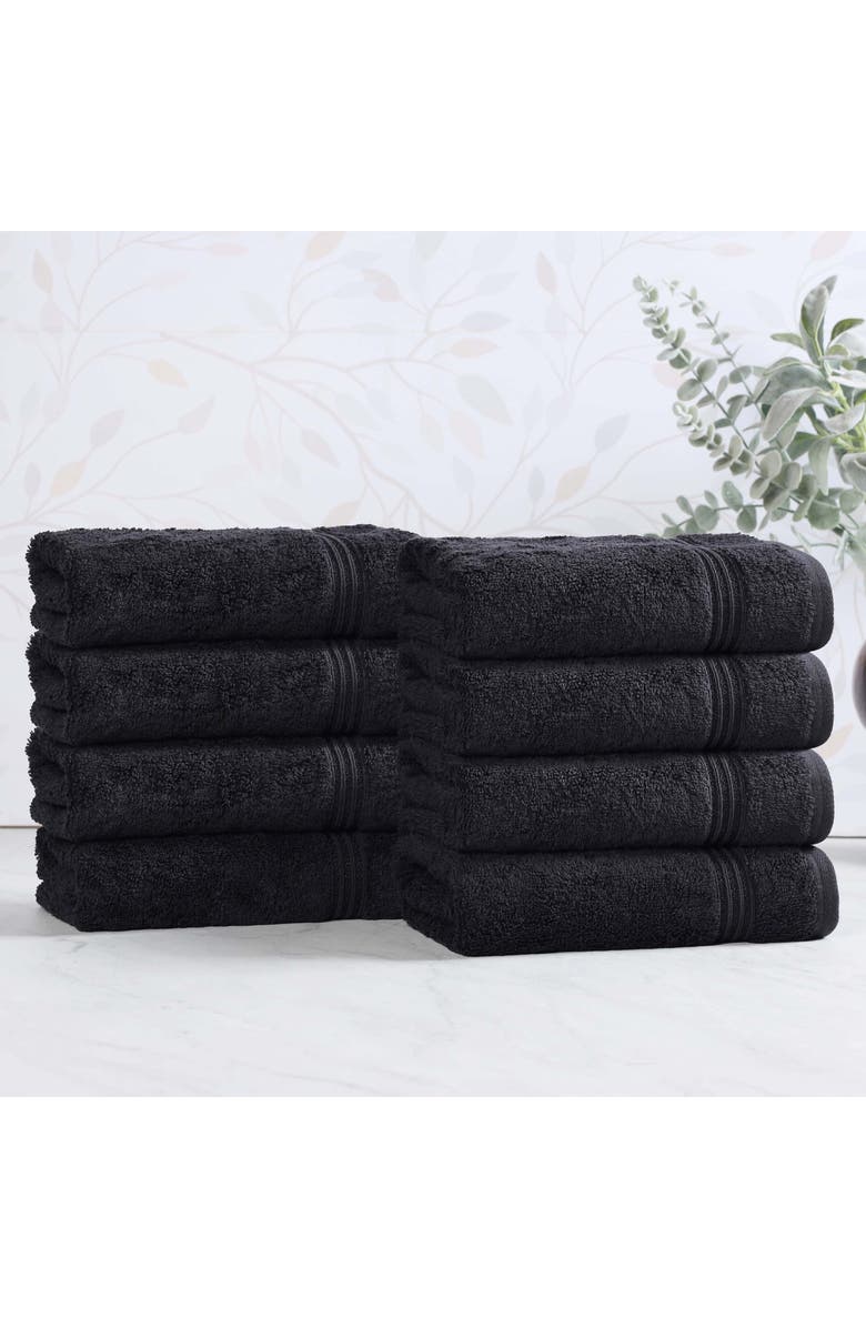 Superior Egyptian Cotton Highly Absorbent Solid 8-Piece Towel Set, Alternate, color,