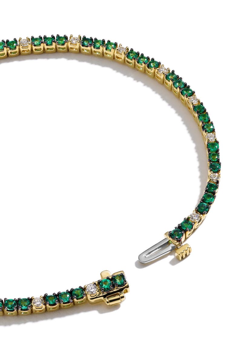 Mark Henry Gemstone & Diamond Tennis Bracelet, Alternate, color, Emerald