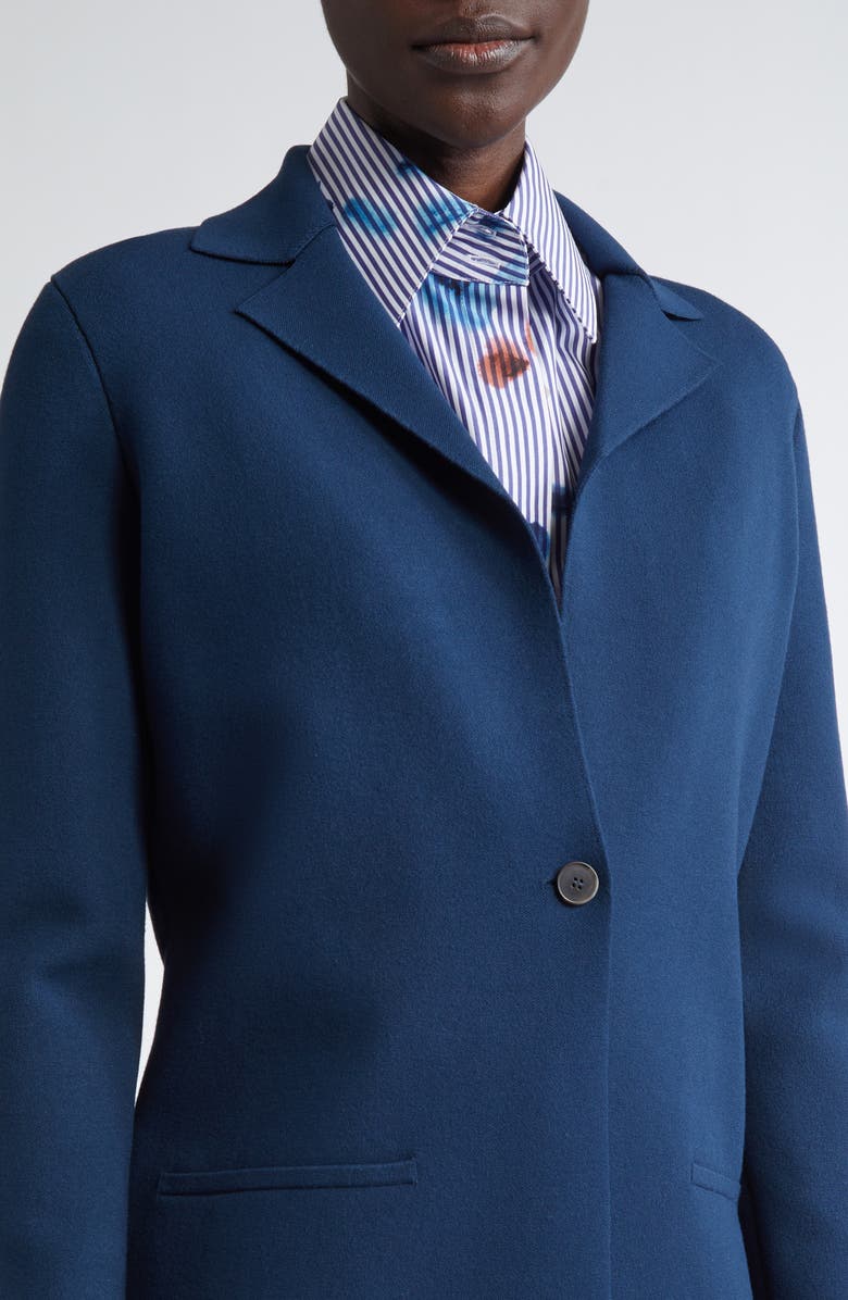 Lafayette 148 New York Knit Blazer, Alternate, color, Lido Blue
