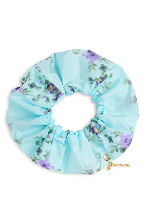 Printed Satin Scrunchie