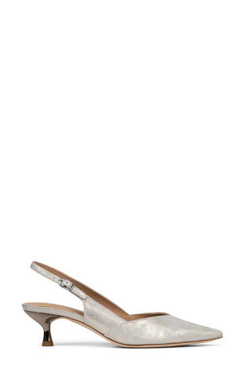 DONALD PLINER DONALD PLINER SODASHI SNAKESKIN EMBOSSED POINTED TOE SLINGBACK PUMP 
