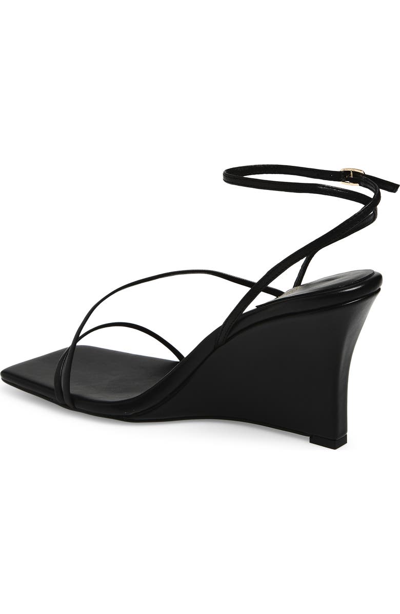 Jeffrey Campbell Highlight Ankle Strap Wedge Sandal, Alternate, color, Black