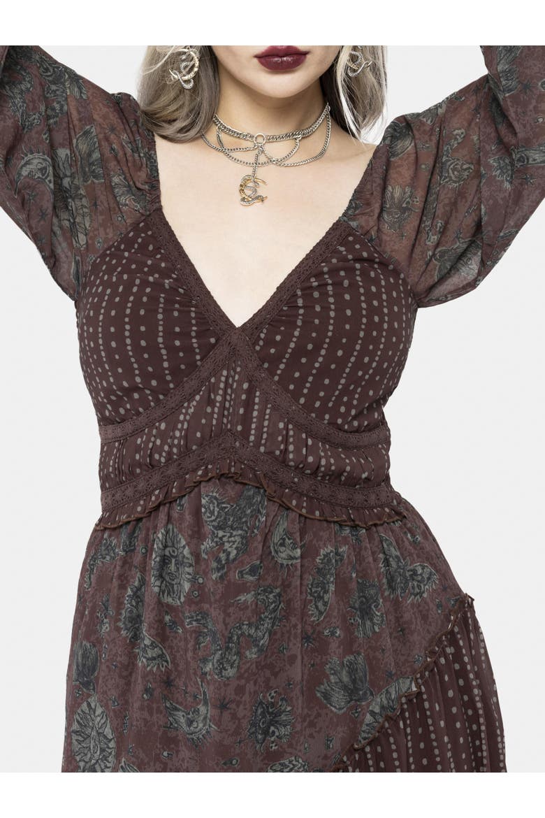 Pact Paisley Maxi Dress, Alternate, color, Taupe
