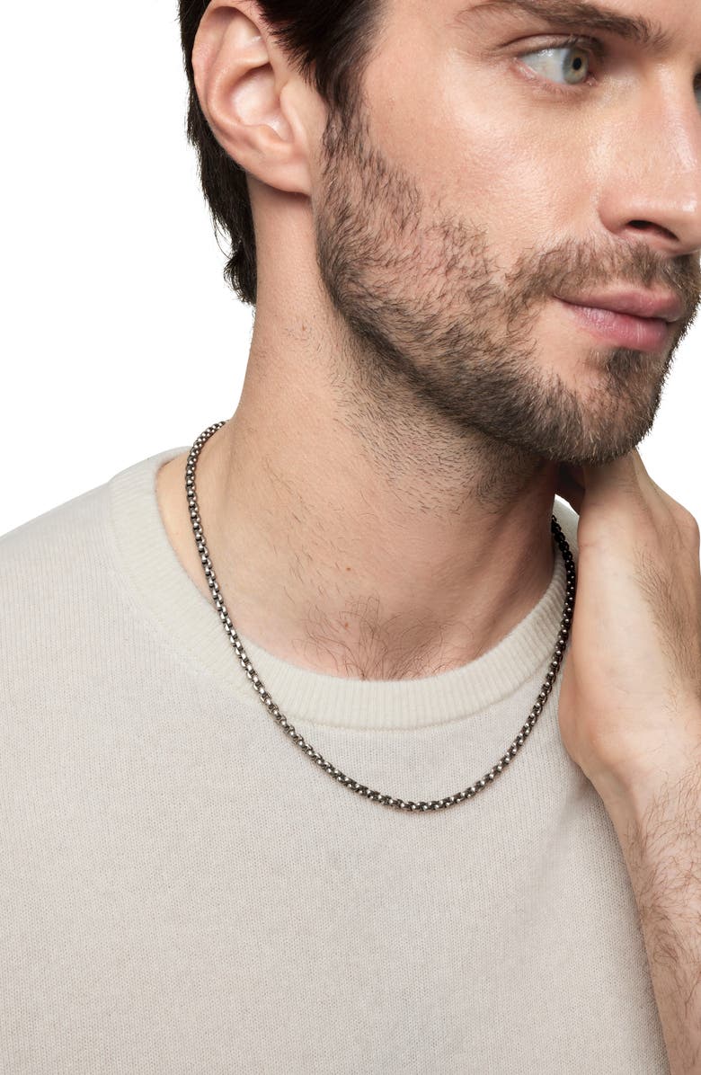 David Yurman Titan Box Chain Necklace, 3.6mm, Alternate, color,