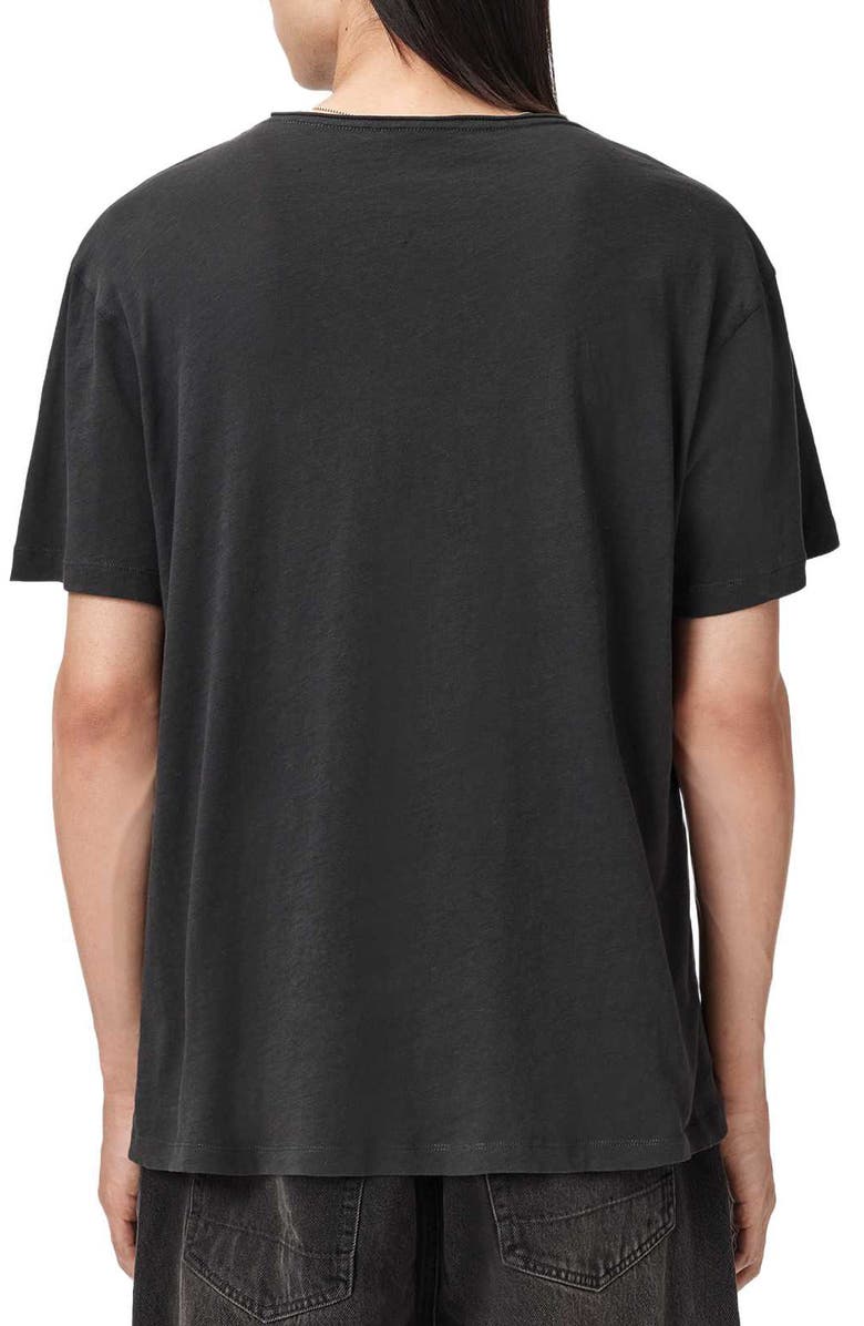 AllSaints Sabre Cotton Graphic T-Shirt, Alternate, color, Washed Black