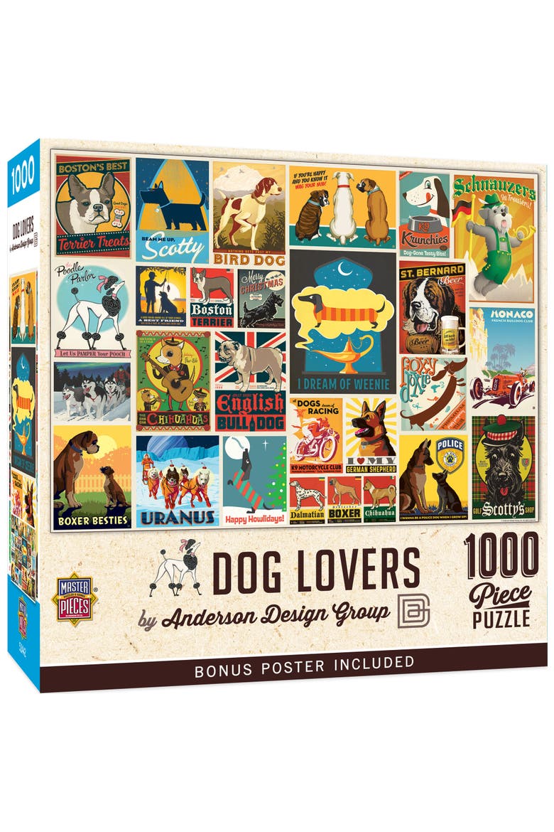 Dog Lovers 1000 Piece Jigsaw Puzzle, Main, color, Multicolor