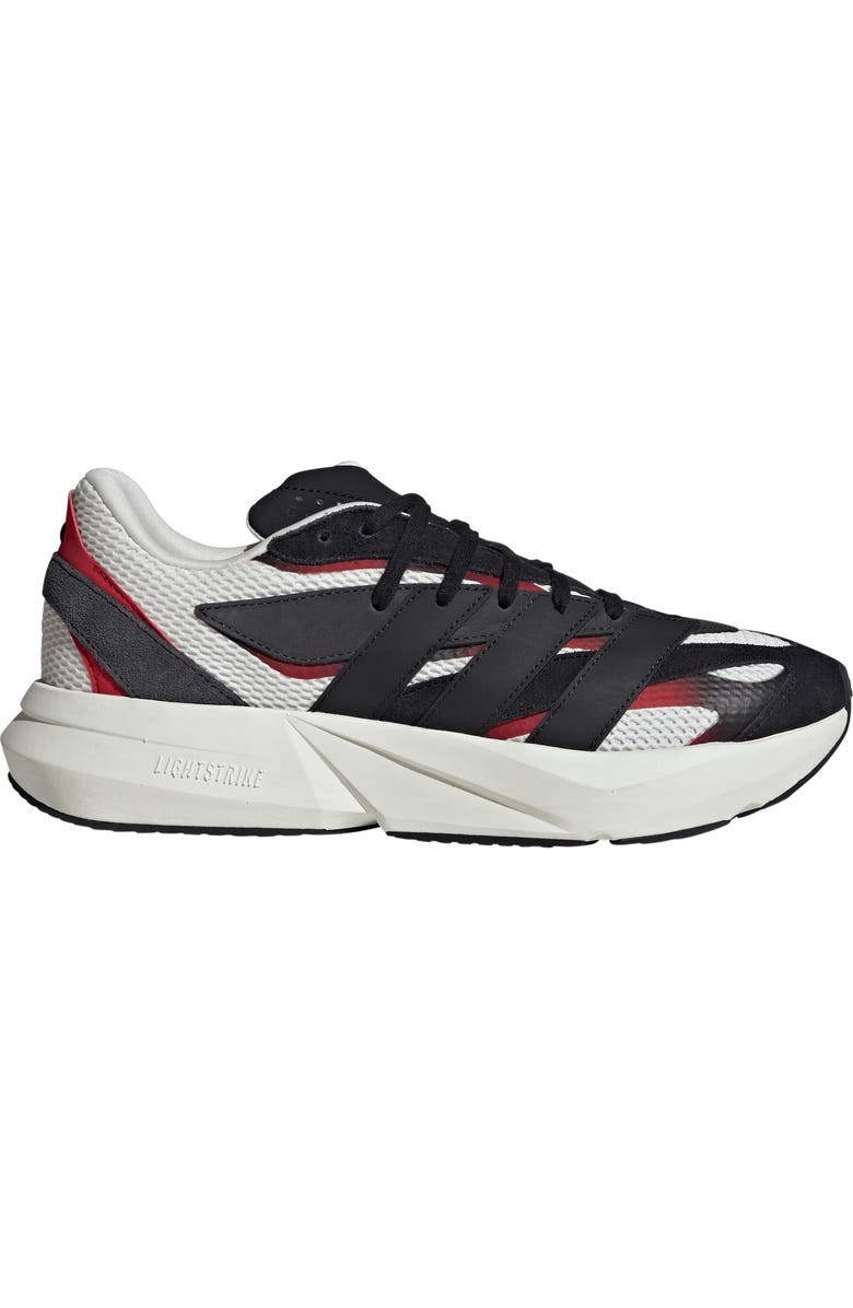 adidas Lightblaze Sneaker, Alternate, color, Core Black/ Scarlet/ White