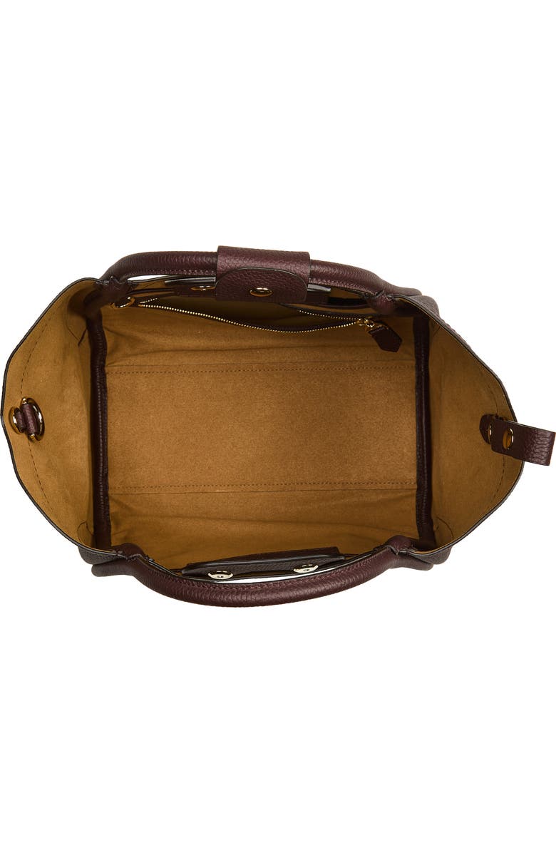 Max Mara Small Marine Croc Embossed Leather Tote, Alternate, color,