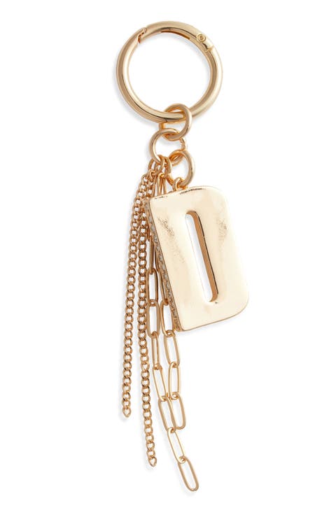 Pave Edge Initial Bag Charm