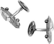 Jan Leslie Vintage Jaguar Inspired Car Sterling Cufflinks