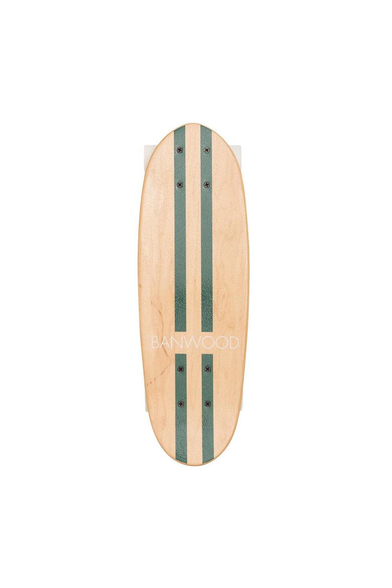 Skateboard Canadian Maple Outdoor Skating Kids Balance, Main, color, Dark green