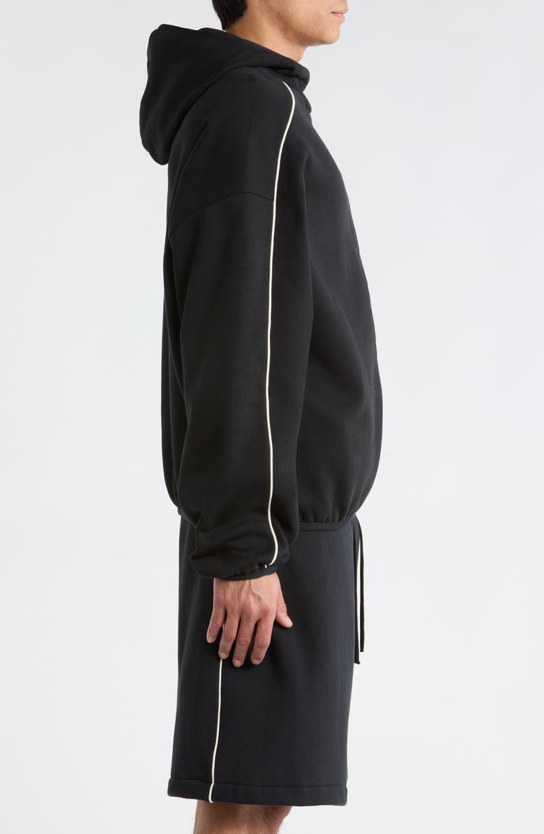 Fear of God Essentials Active Trace Fleece Hoodie, Alternate, color, Vintage Black