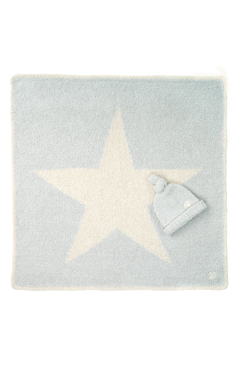 Kashwére Baby Blanket - Star w/ Cap - Chenilla Classic, Main, color, Soapstone / Linen
