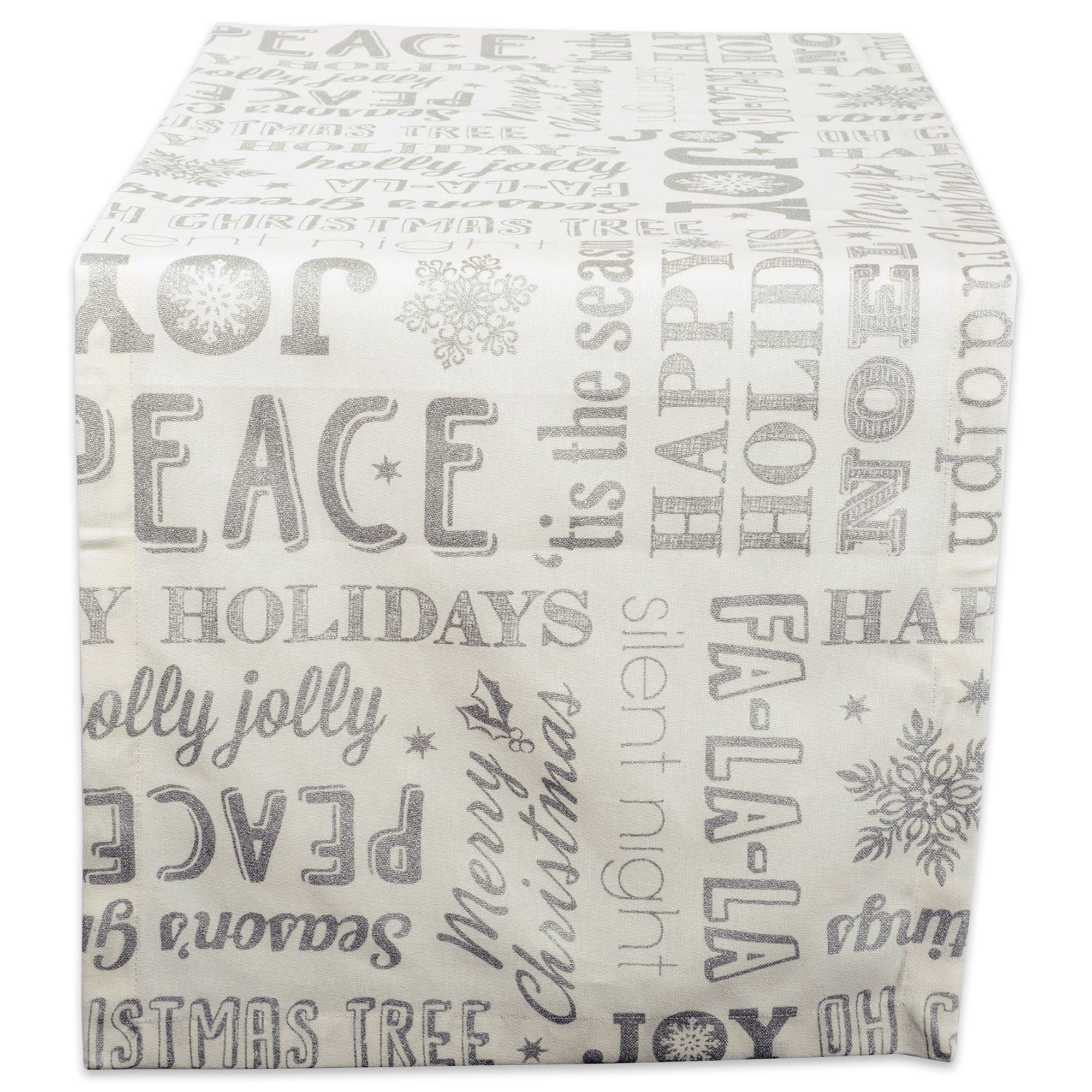 DII Silver Christmas Collage Table Runner | Nordstrom
