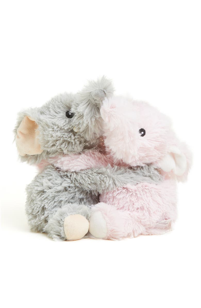 Warmies Elephant Hugs Plush Toy, Alternate, color, Pink/Grey