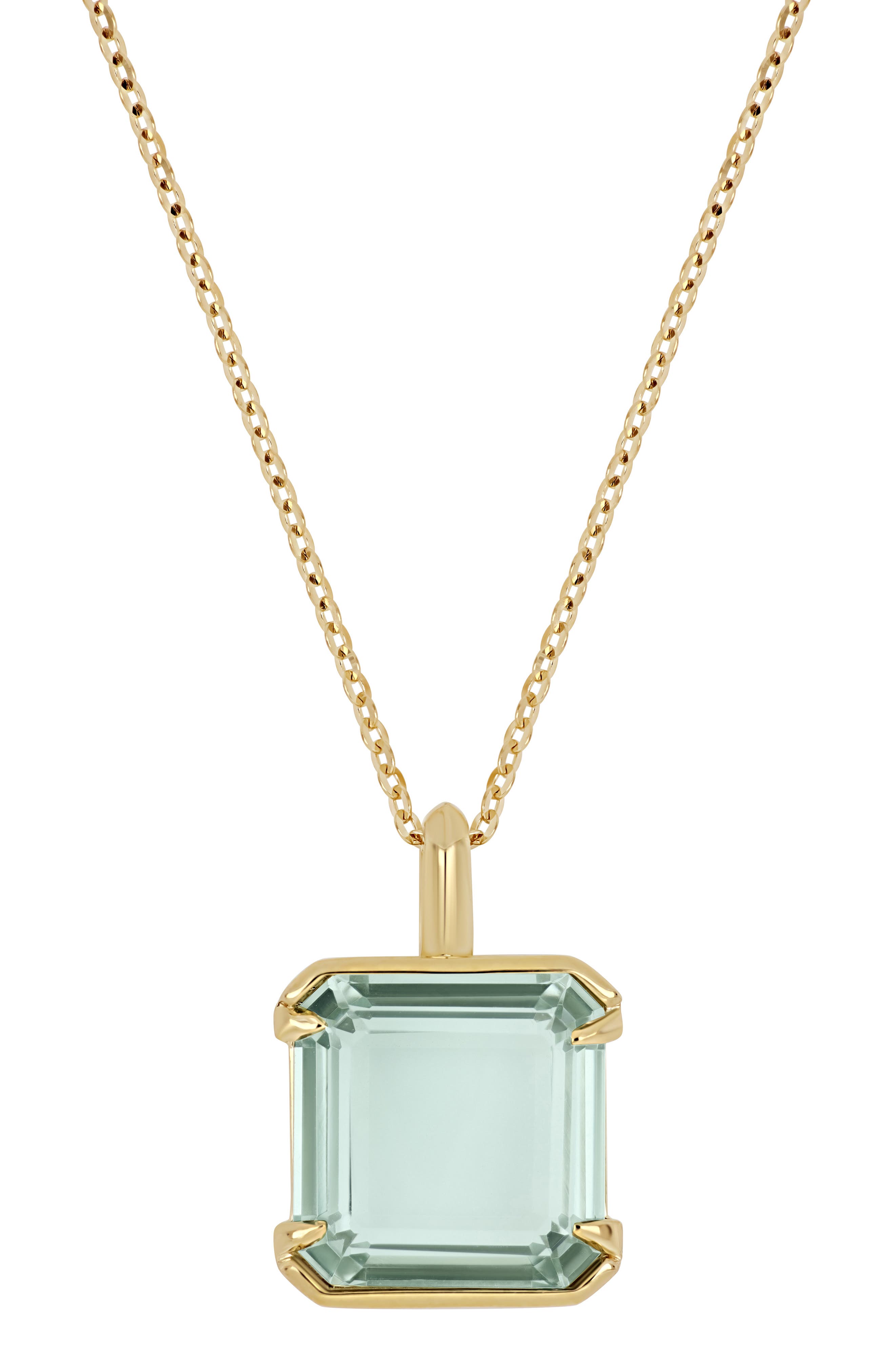 Bony Levy 14K Gold Prasiolite Pendant Necklace