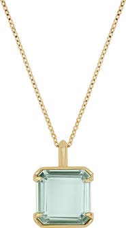 Bony Levy 14K Gold Prasiolite Pendant Necklace