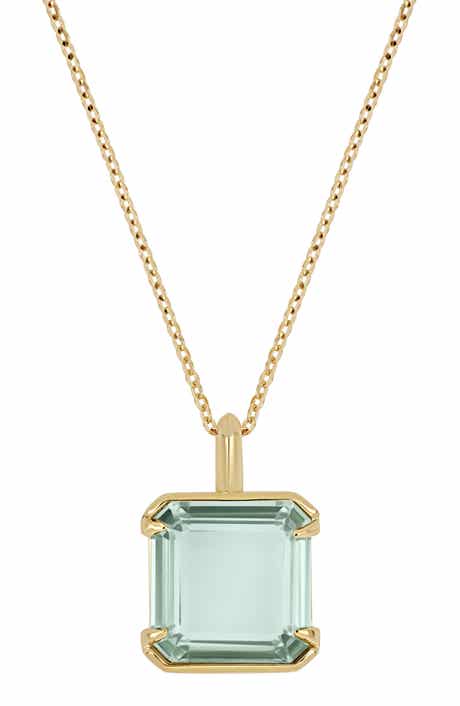 Bony Levy 14K Gold Prasiolite Pendant Necklace