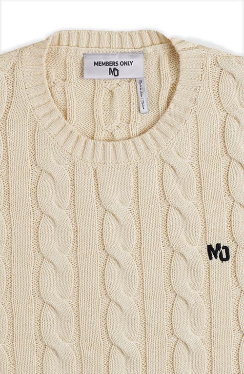 Members Only Crew Neck Cable Sweater