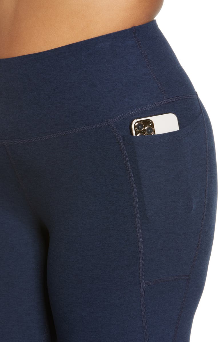 Beyond Yoga Out of Pocket High Waist Leggings, Alternate, color, Nocturnal Navy